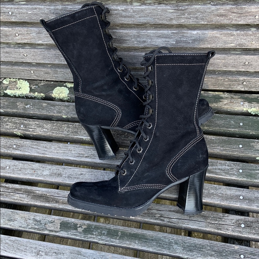 Vintage NWOT Nine West Nubuck Women's Boots 8.5 - Picture 4 of 11